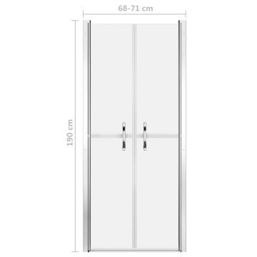 Frosted ESG Shower Door 71x190 cm - Elegant & Functional