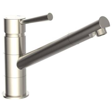 SCHÜTTE Cornwall Sink Mixer - Stainless Steel Look Faucet