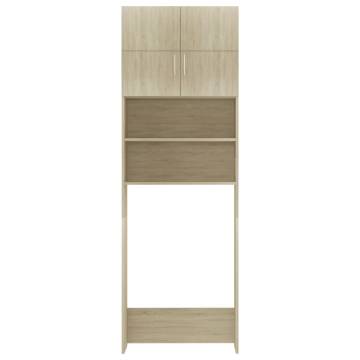 Washing Machine Cabinet Sonoma Oak - Stylish Bathroom Storage