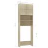 Washing Machine Cabinet Sonoma Oak - Stylish Bathroom Storage