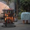 RedFire Fire Basket Dallas - Stylish Black Steel Design