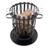 RedFire Fire Basket Dallas - Stylish Black Steel Design