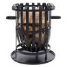 RedFire Fire Basket Dallas - Stylish Black Steel Design