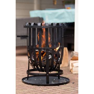 RedFire Fire Basket Dallas - Stylish Black Steel Design