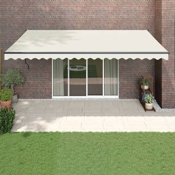 Retractable Awning Cream 5x3m - Durable Stylish Outdoor Shade