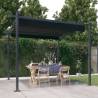 Garden Gazebo with Retractable Roof 3x3 m Anthracite Colour anthracite Size 3 x 3 x 2.2 m 