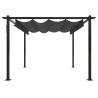 Garden Gazebo with Retractable Roof 3x3m - Anthracite