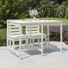 Garden Table White 159.5x82.5x110 cm Solid Wood Pine Colour white pine Size 159.5 x 82.5 x 110 cm Quantity in Package 1 