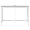 Garden Table White 159.5x82.5 cm Solid Wood Pine - HipoMarket