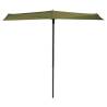 Madison Balcony Parasol Sun Wave 270x150 cm Sage Green Colour green 