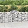 Arched Gabion Baskets - 7 pcs Galvanised Iron for Garden Use