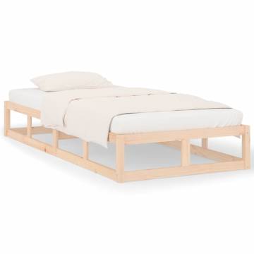 Solid Wood Bed Frame 90x190 cm - Stylish & Sturdy