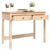 Elegant Solid Wood Pine Desk with Drawers - 100x50x78 cm