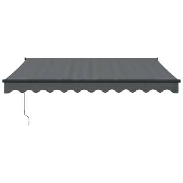 Retractable Awning Anthracite 3.5x2.5 m - Durable & Stylish