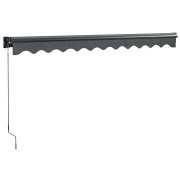 Retractable Awning Anthracite 3.5x2.5 m - Durable & Stylish