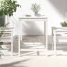 Classic White Garden Table - Solid Pine 82.5x82.5 cm