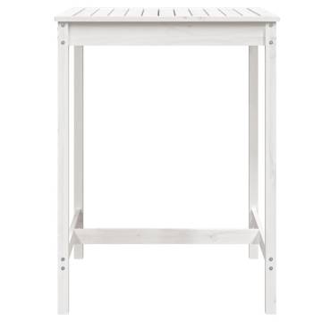 Classic White Garden Table - Solid Pine 82.5x82.5 cm