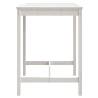 Classic White Garden Table - Solid Pine 82.5x82.5 cm