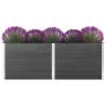 Garden Raised Bed 250x50x91 cm WPC Grey Colour grey Size 250 x 50 x 91 cm Quantity in Package 1 