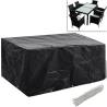 Garden Furniture Cover 6 Person Poly Rattan Set 10 Eyelets 240x140cm Size 240 x 140 x 90 cm Quantity in Package 1 