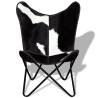 Butterfly Chair - Black & White Cowhide Leather | Hipomarket