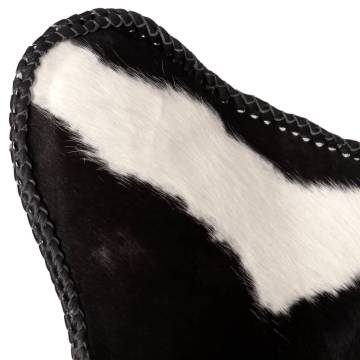 Butterfly Chair - Black & White Cowhide Leather | Hipomarket