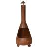 ProGarden Charming Fireplace with Chimney - 118 cm Rust
