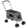 Folding Dog Stroller - Grey 100x49x96 cm | HipoMarket