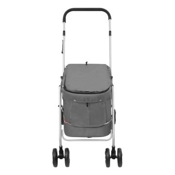 Folding Dog Stroller - Grey 100x49x96 cm | HipoMarket