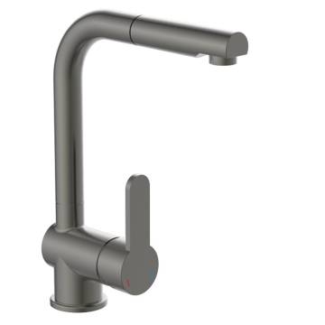 SCHÜTTE LONDON Sink Mixer with Pull-out Spout - Graphite Matt