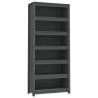 Book Cabinet Grey 80x35x183 cm | Solid Wood Pine Storage Solution