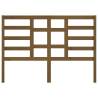 Stylish Honey Brown Bed Headboard - Solid Pine Wood 166x4x104 cm