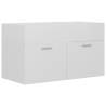 High Gloss White Sink Cabinet - 80x38.5x46 cm | HipoMarket