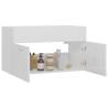 High Gloss White Sink Cabinet - 80x38.5x46 cm | HipoMarket