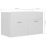 High Gloss White Sink Cabinet - 80x38.5x46 cm | HipoMarket