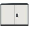 File Cabinet Anthracite & White 90x40x70 cm - Durable Steel