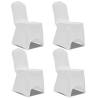 Stretch Chair Cover 4 pcs White Colour white Quantity in Package 4 