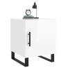 High Gloss White Bedside Cabinet - 40x40x50 cm | HipoMarket