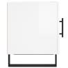 High Gloss White Bedside Cabinet - 40x40x50 cm | HipoMarket