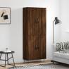 Highboard Brown Oak 69.5x34x180 cm Engineered Wood Colour brown oak Quantity in Package 1 Model 2 doors 