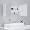 LED Bathroom Mirror Cabinet White 90x12x45 cm | Hipomarket