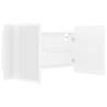 LED Bathroom Mirror Cabinet White 90x12x45 cm | Hipomarket