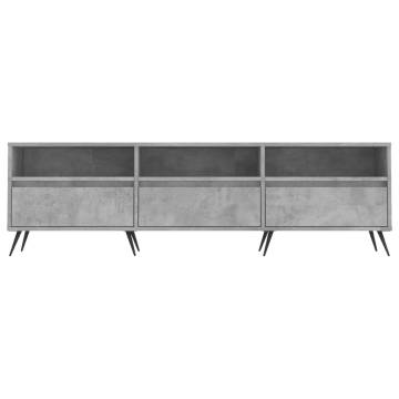 Concrete Grey TV Cabinet 150x30 cm | Stylish & Durable