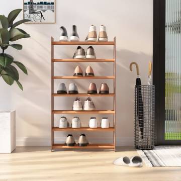 Brown Shoe Rack 65x24x117 cm - Stylish Storage Solution