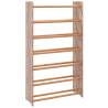 Brown Shoe Rack 65x24x117 cm - Stylish Storage Solution