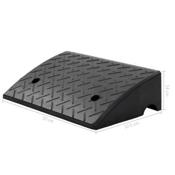 Kerb Ramp Rubber 50x32.5x14 cm | Safe & Durable Access