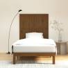 Elegant Honey Brown Wall Headboard - Solid Pine Wood Design