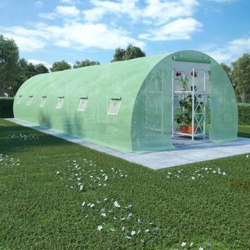 Spacious Greenhouse 27m² - 900x300x200 cm for Hobby Gardening