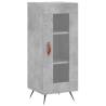 Stylish Highboard Concrete Grey - Durable Engineered Wood