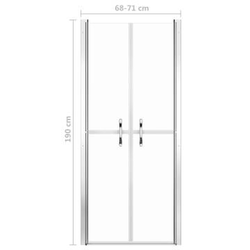 Shower Door Clear ESG 71x190 cm | Stylish & Functional